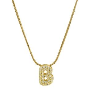 Gold Initial Pendant Necklace